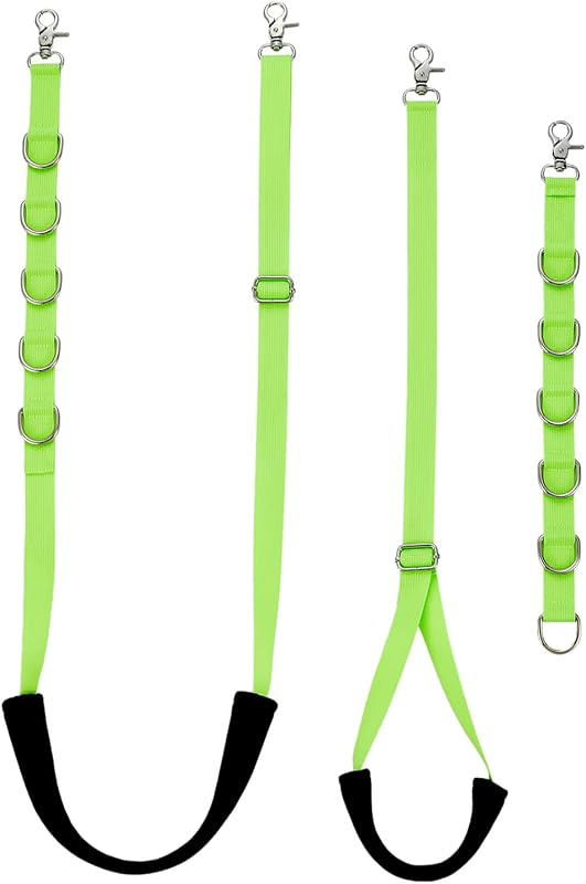 Conjunto de Guia para Tosa de Cães FURSDOLY com Alças Abdominais Ajustáveis, Extensores e Argolas Verdes