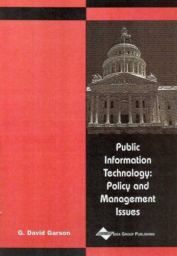 Amazon.co.jp: Public Information Technology: Policy and Management Issues by G. David Garson ...