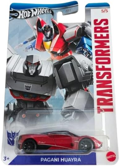 Hot Wheels Pagani Huayra Transformers Diecast Car, 1:64 Scale, 5/5