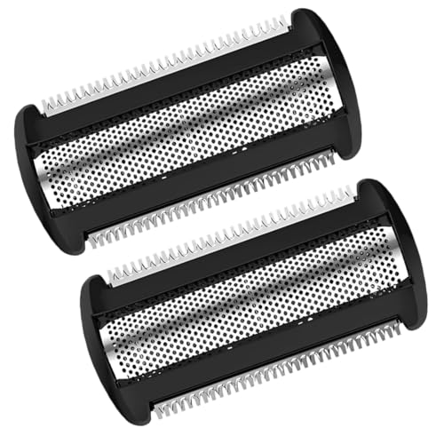 GNHG Set da 2 pezzi BG2000 Testine di Ricambio Compatibile con Philips Bodygroom, Testina di Rasatura Accessori per Serie TT2000 BG2000 XA2029 XA525 YS522 YS524 YS534(nero)