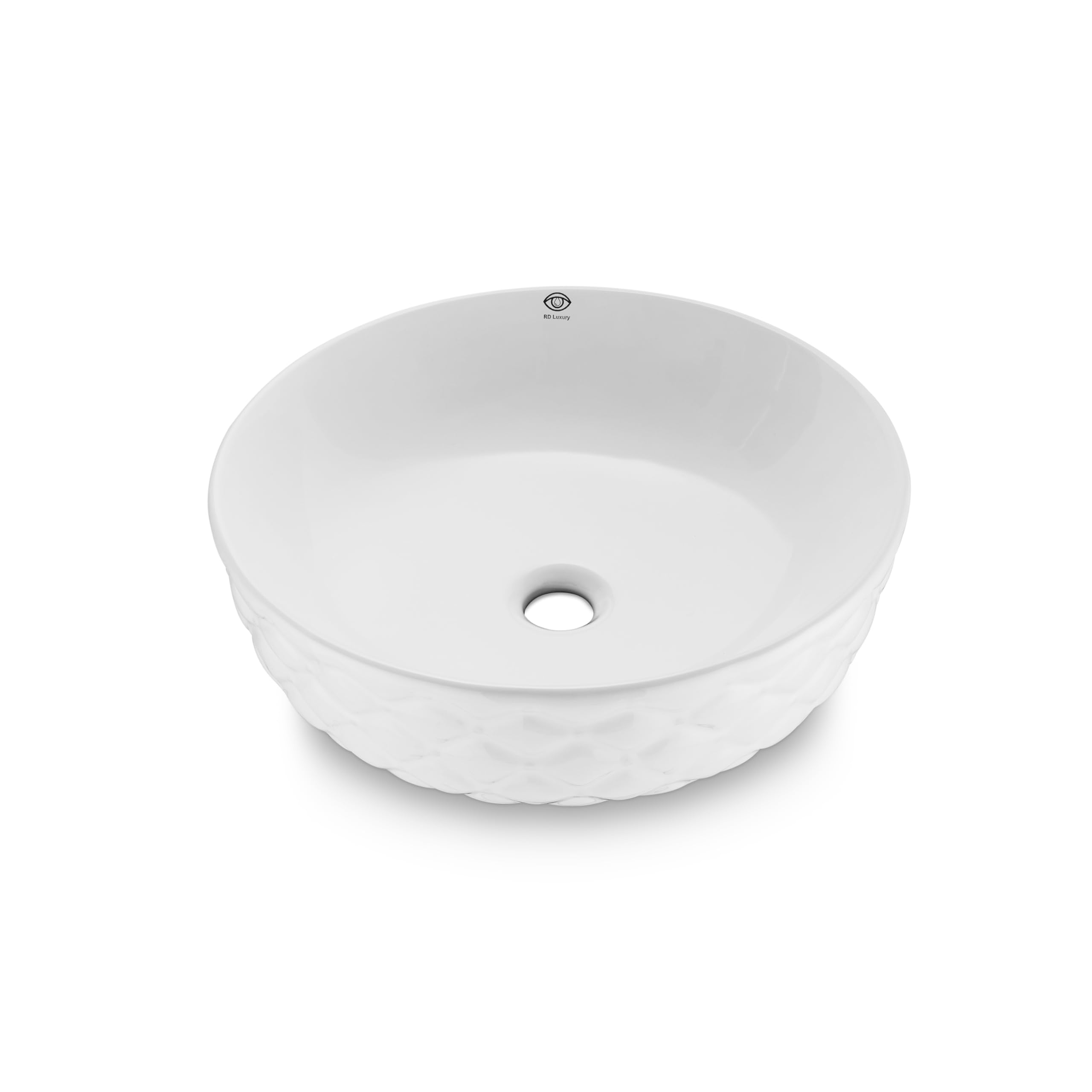 Lavabo de diseño redondo lavabo pequeño lavabo para el baño, color blanco