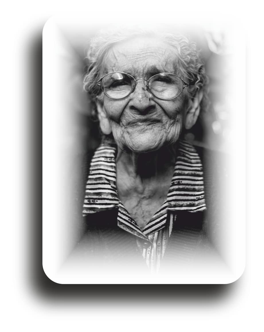 Photo de portrait personnalisée en acrylique pour monument funéraire 9x12cm