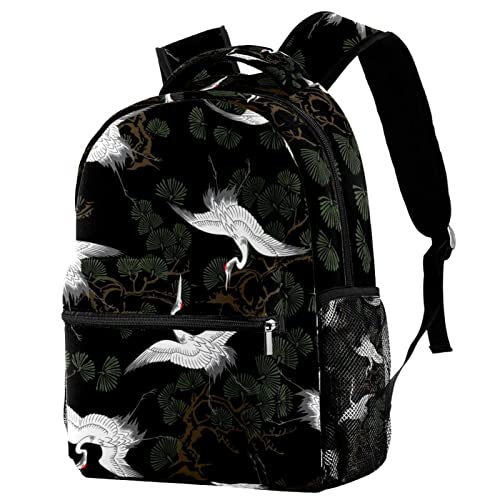Mochila para portátil con estampado de grulla japonesa para tus viajes urbanos