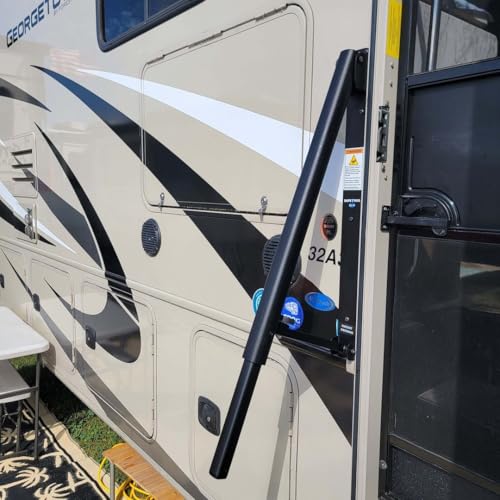 Entry Step Hand Rail Safe-T-Rail Adjustable 36 Inch Telescopic Extends 16 Inch From RV Wall
