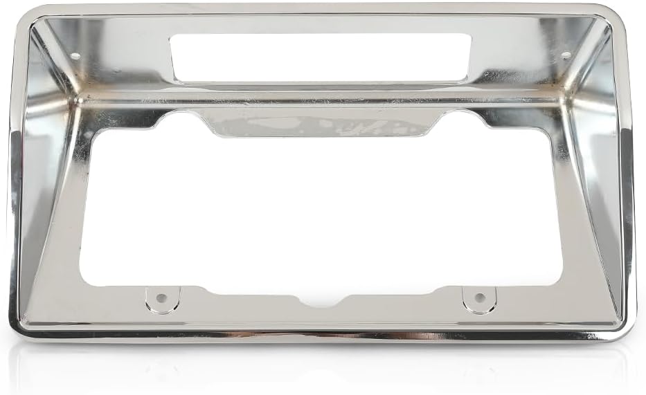 CNNELL Rear License Plate Bezel Housing Chrome Compatible with Chevy Corvette C3 1968-1973 3919715