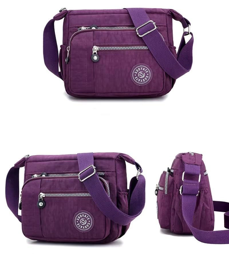 Image of ketmart Crossbody Bags Waterproof for Women Handbags Shoulder Bag with Adjustable Strap Women's Crossbody Purses polyester Fabric.