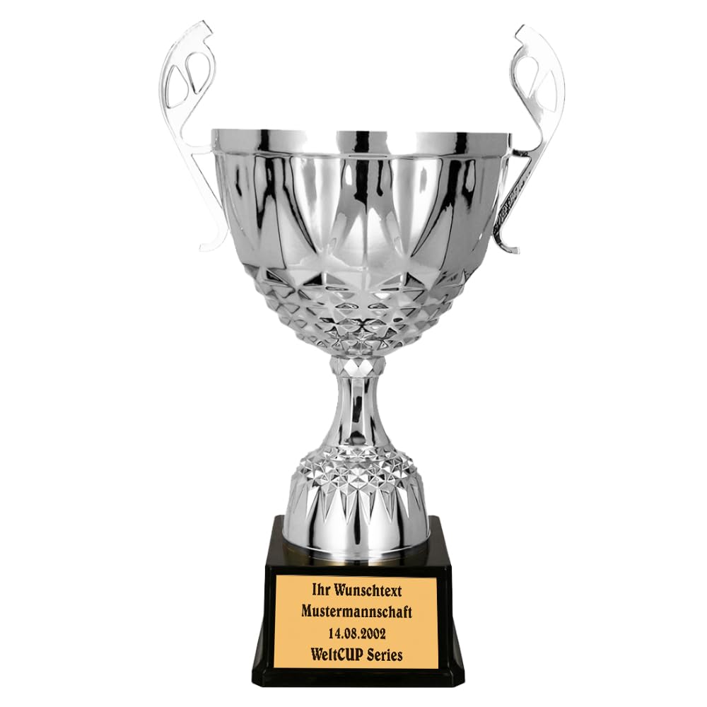 Larius Coppa Trofeo Calcio 165 mm (6.5) – Trofeo Campioni in Oro per Tornei, Squadre, Bambini e Adulti – Premio Personalizzabile per Ogni Occasione