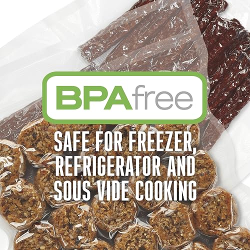 Image of Weston Vacuum Sealer Bags, 2 Ply 3mm Thick, for NutriFresh, FoodSaver & Other Heat-Seal Systems, for Meal Prep and Sous Vide, BPA Free, 11 inch x 16 inch (Gallon), 50 count with Resealable Zipper, Clear
