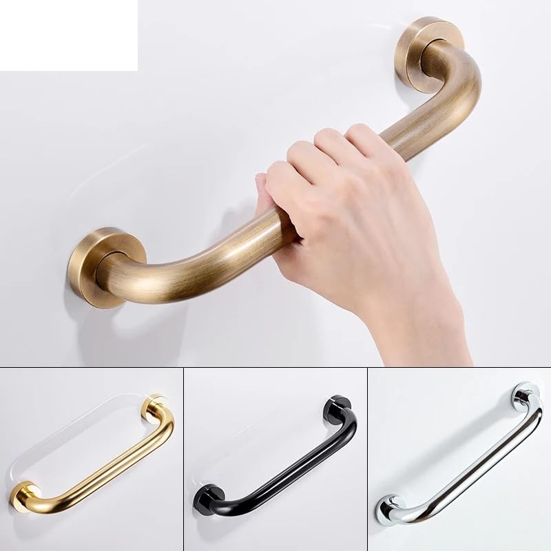 asidero Ducha Barra de Apoyo Segura for baño, 30/40/50 cm, latón Antiguo, for Inodoro, Barra de Apoyo de Seguridad for Ducha(50cm)