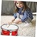 LALADEFIEE 1 Set Snare Drum Educational for Early Learning Develops Music Skills Durable and Sturdy Design for Performance and Playtime
