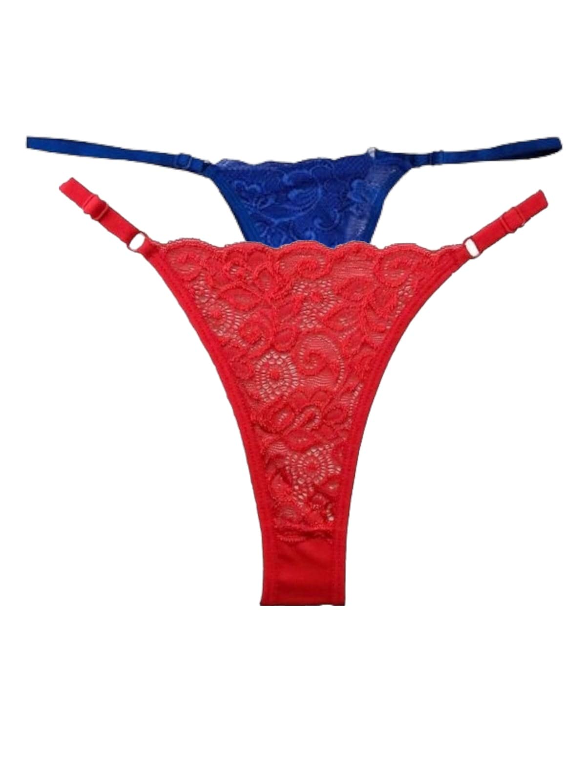 wow zn fashion Women Combo lace Bikini Panty red Blue Color hot and Sexy Free Size (Pack of 2)-picture-37
