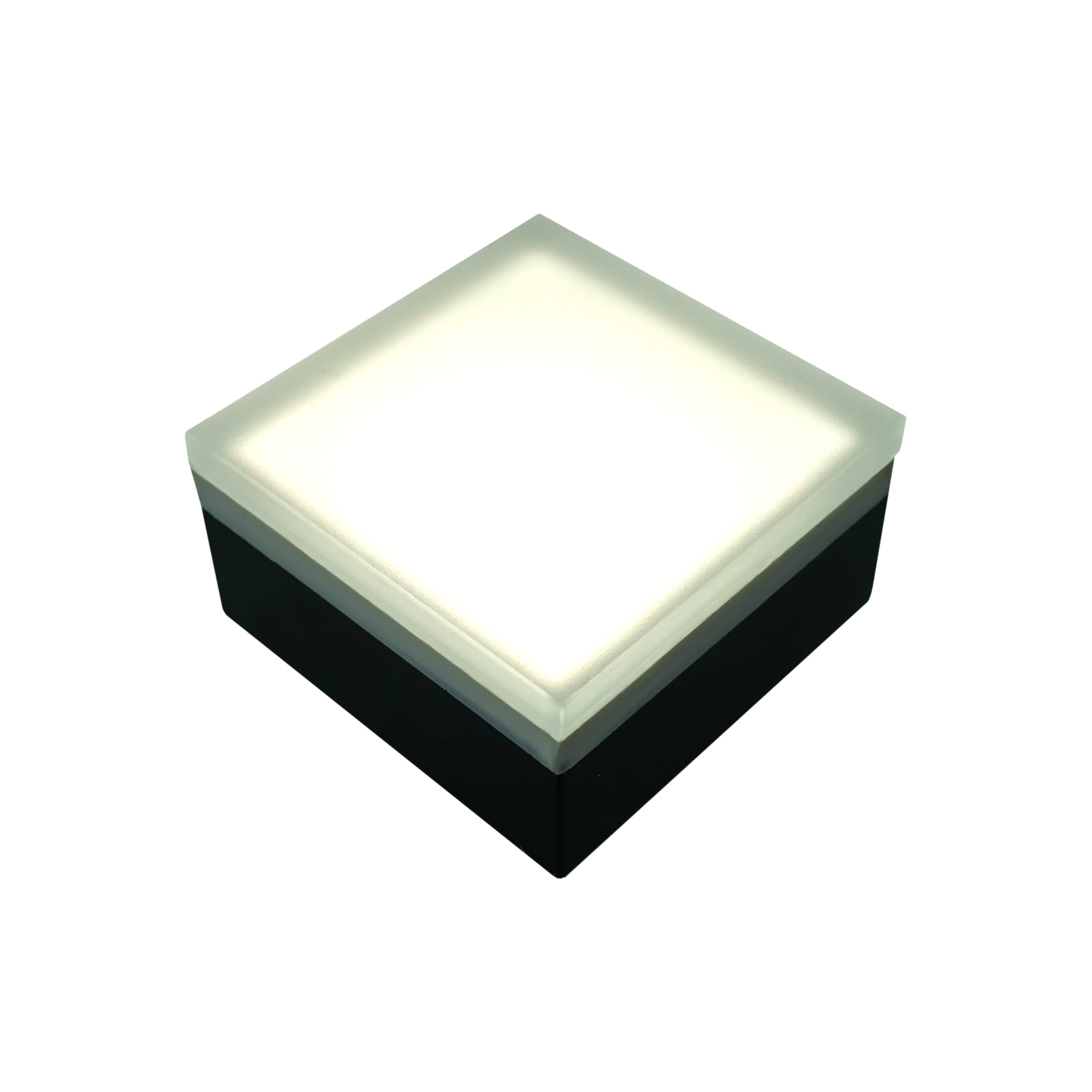 LUMENGY Paver Light 4x4 Inch (3.93x3.93), 5000K Daylight, Glare-Free Brick Lighting for Driveways, Walkways, Pool Decks and Patios, 12V Hardwired, IP67 Waterproof, Drive-Over Rated