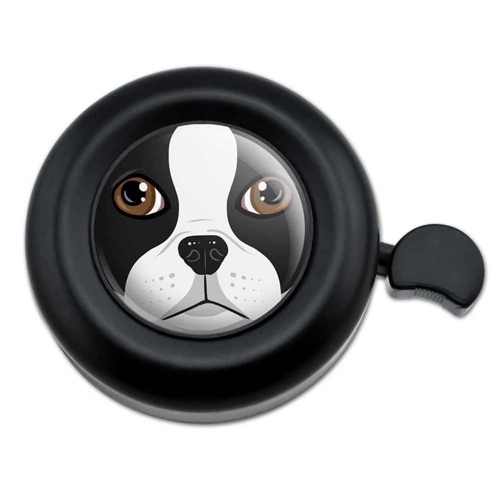 GRAPHICS & MORE Boston Terrier Face Pet Dog Bicycle Handlebar Bike Bell