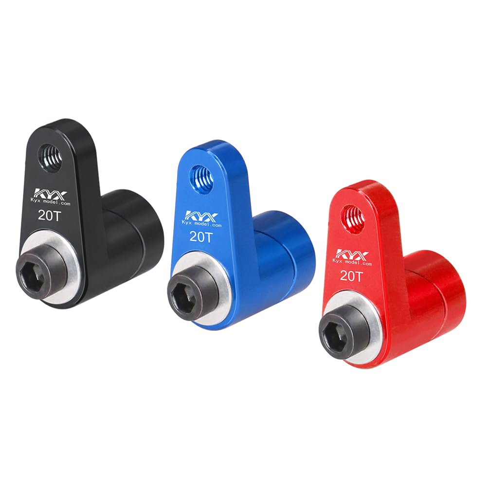 KYX Racing Aluminum 20T Servo Arm Upgrades Parts Accessories for 1/14 1/16 1/18 RC Car ARRMA Grom Mega