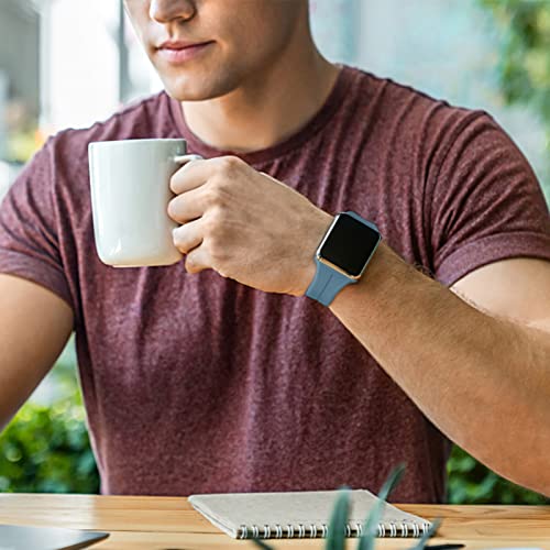 Image of Magnetic for Apple Watch Ultra Band 49mm 45mm 44mm 41mm 40mm iWatch Bands 38mm 42mm Men /Women,Sport Silicone Wristband Strap for Apple Watch Band Series 9 8 /7 /6 /5 /4 /3 /SE 2nd generation /Ultra 2