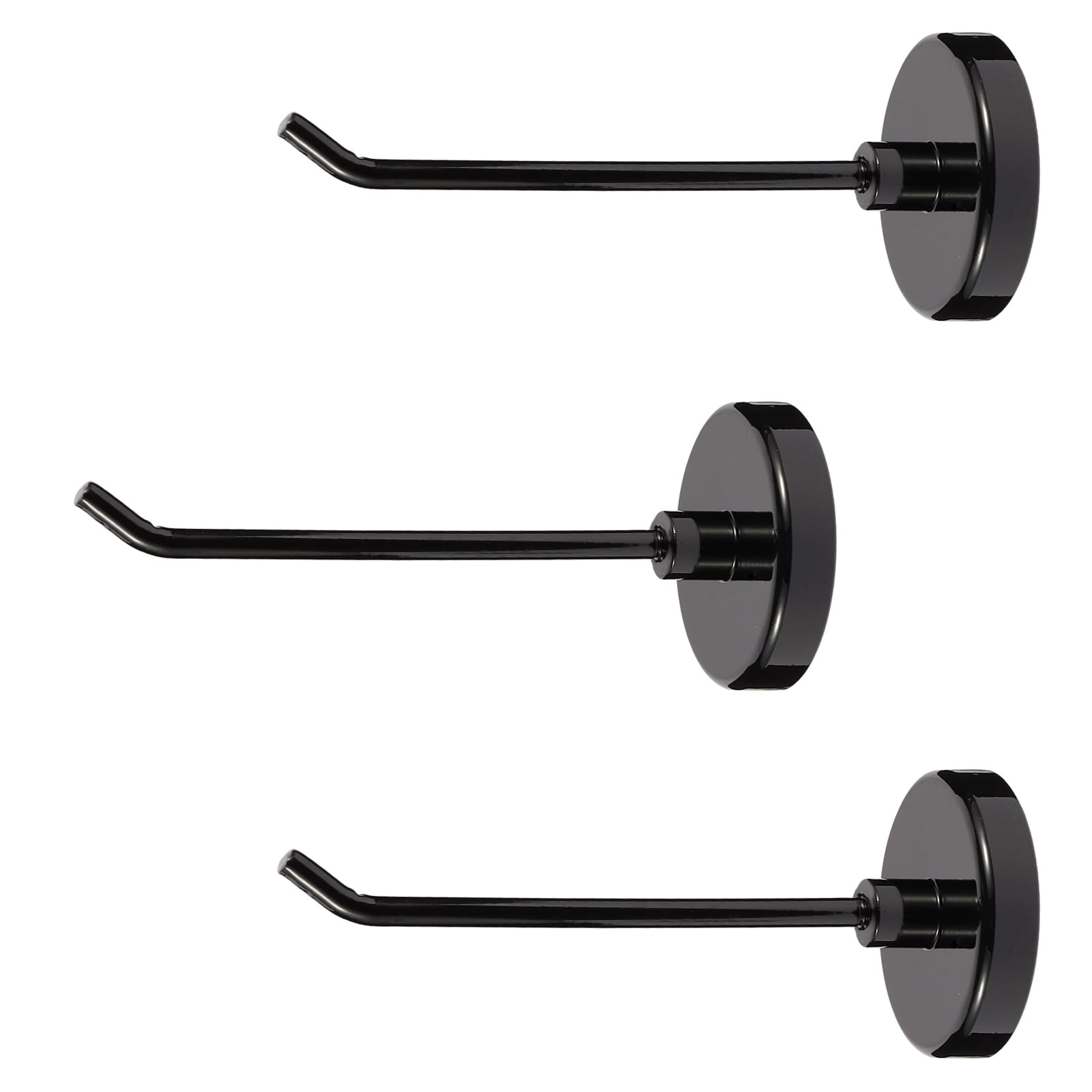 Bonsture 3pcs Magnetic Hooks, 4.3lb 4.0 Inch Long Heavy Duty Magnet Hooks, Strong Magnetic Cruise Hooks Wall Hook Magnetic Hangers for Cabins Garage