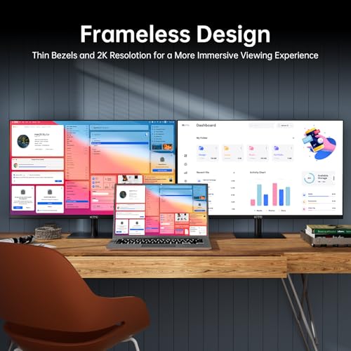 undefined KTC 32 Inch 2K Computer Monitor, IPS 1440p Monitor with Ultra-Thin Bezels, HDR10, Freesync/G-sync, HDMI/DP Ports, Tilt Adjustable, Eyecare, Ideal for Business, Office, and Casual Gaming の商品画像 6