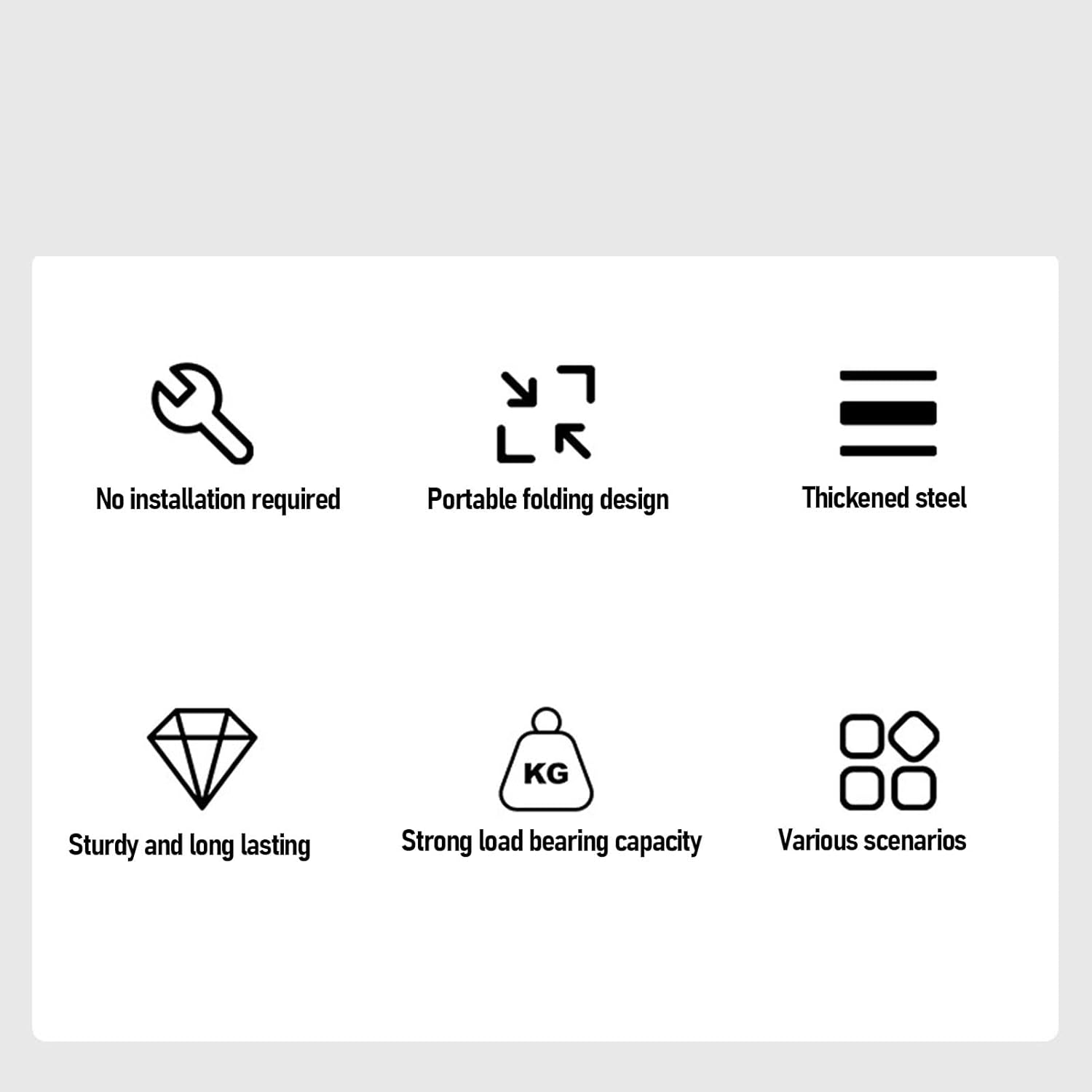 Fafeicy Portable Folding Workstand, Collapsible Workbench Support Folding Work Table 600KG Capacity Heavy Duty Workbench with Storage Bag for Garage Workshop Construction