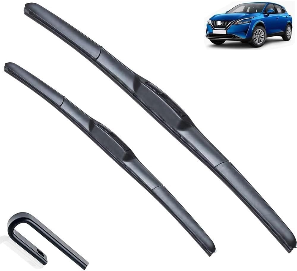 Mazhiyin Front Rear Windshield Wiper Blades Kit For Nissan Qashqai J12 2021-2024 For Windshields