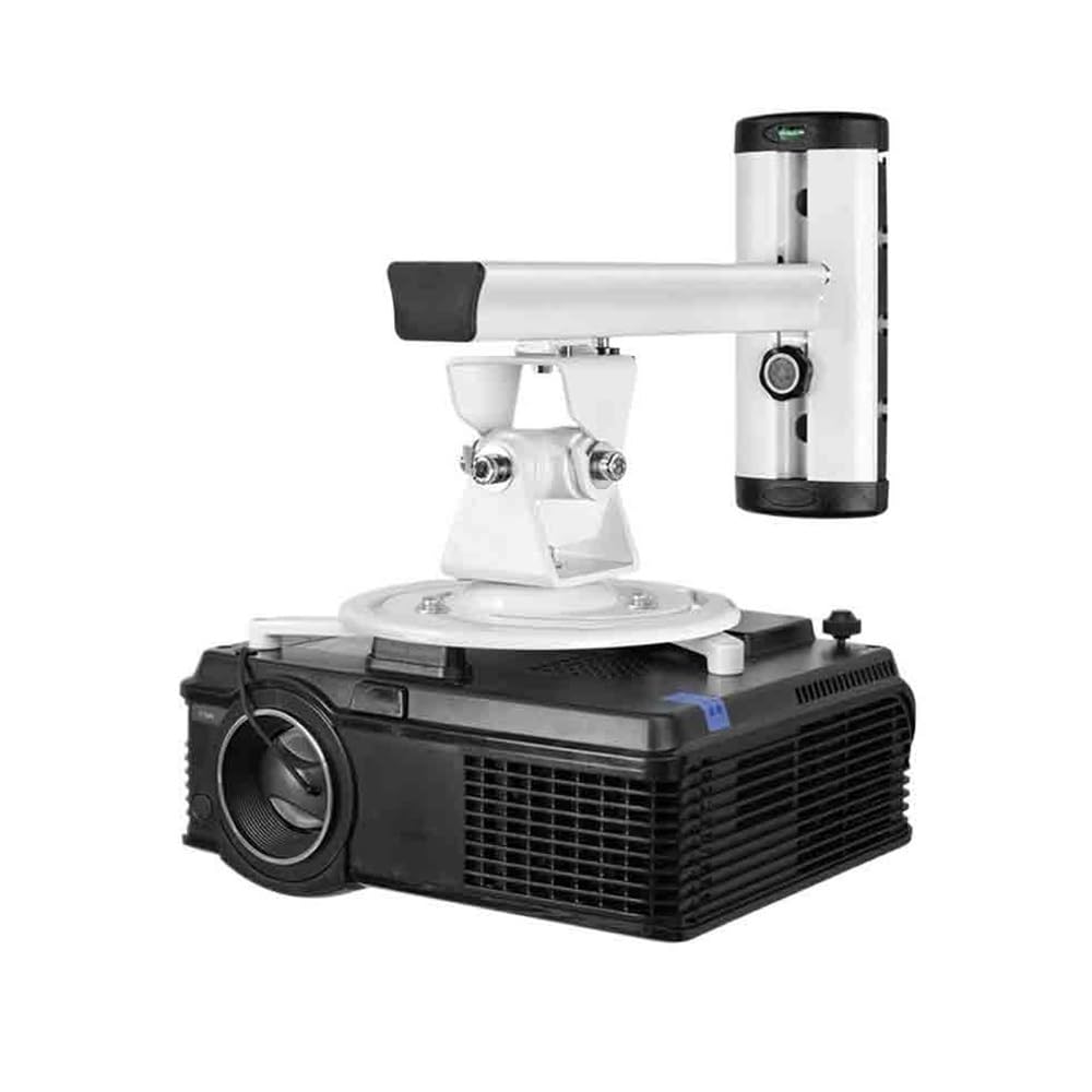 Shihan-2015 Projector Stand Office Universal Aluminum Alloy Projector Bracket Rotating Ceiling Wall Mount Office(White)