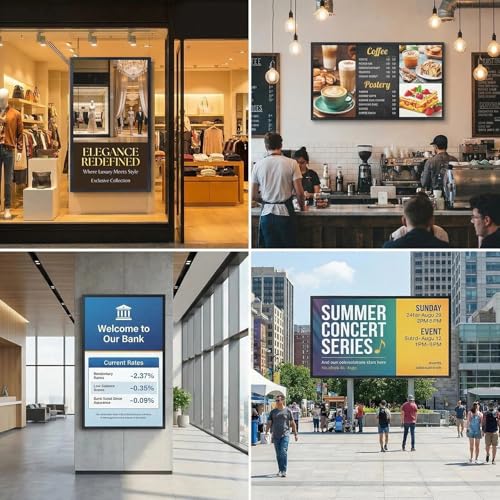 Image of HCTCPALS P3 HD LED Display Screen 40 inchx18 inch, 320x128 Pixels Video Wall Panel, Full Color Programmable Scrolling LED Sign Outdoor Waterproof, Support Video /Image /Text for Commercial Advertising