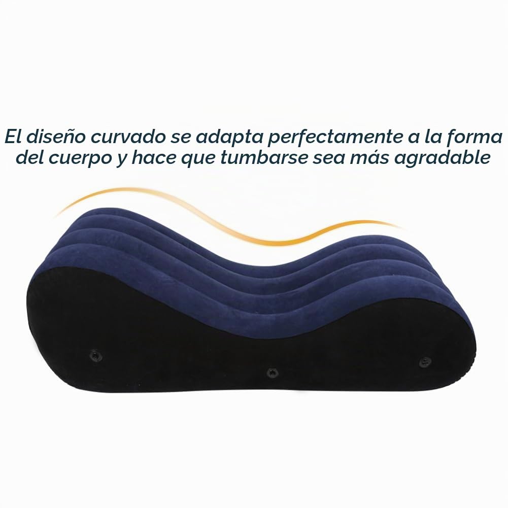 Roluck Cama Sexual con Esposas, Almohada Inflable, Colchón Inflable, Cojín Lumbar con Bomba Eléctrica, Sofá Cama Sexual para Parejas, Muebles Sexuales, Juguetes Sensuales Pareja