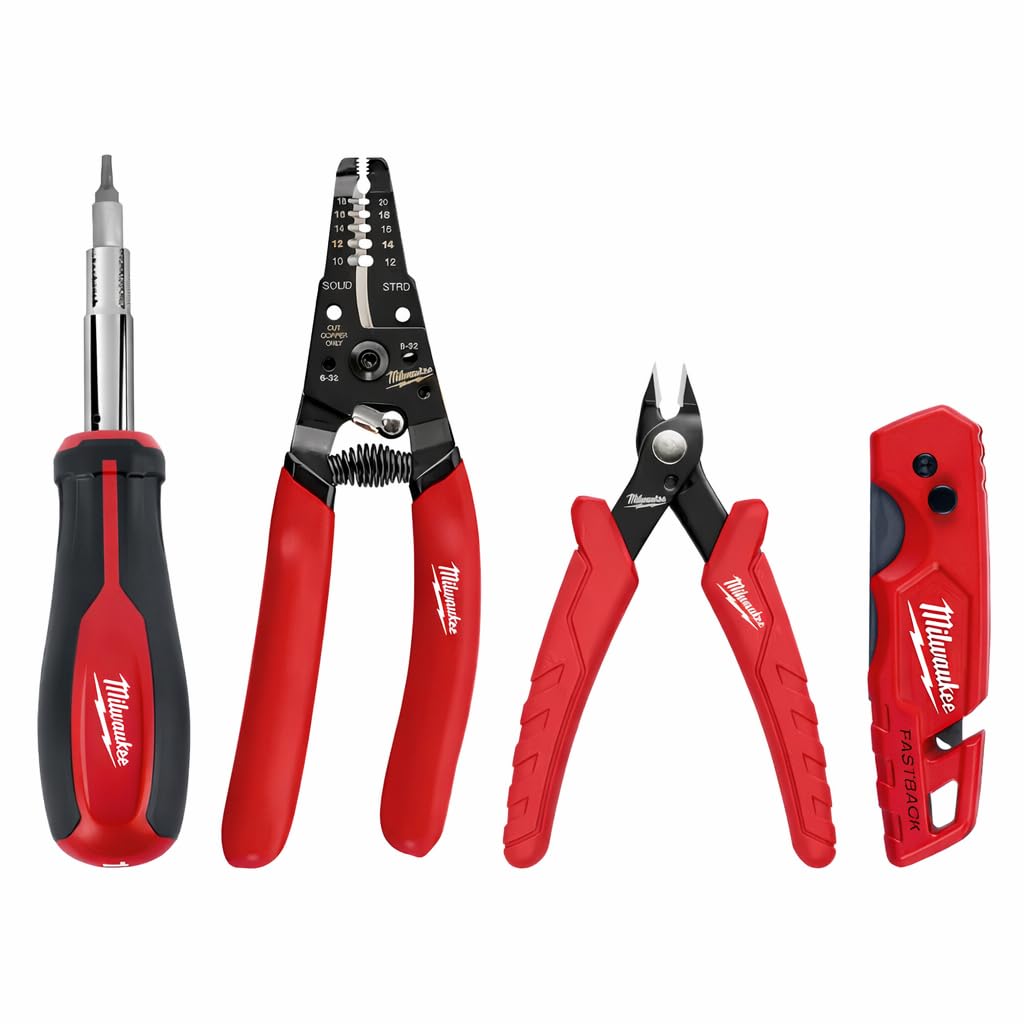 MCワークス　KILLER 4 ７本セット180、210、240g(新品２本) Milwaukee Electrician's Hand Tool Kit (4-Piece) - Amazon.com