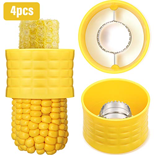 4 Pieces Cob Corn Stripper Corn Stripping Tool Manual Corn Threshing for Removing