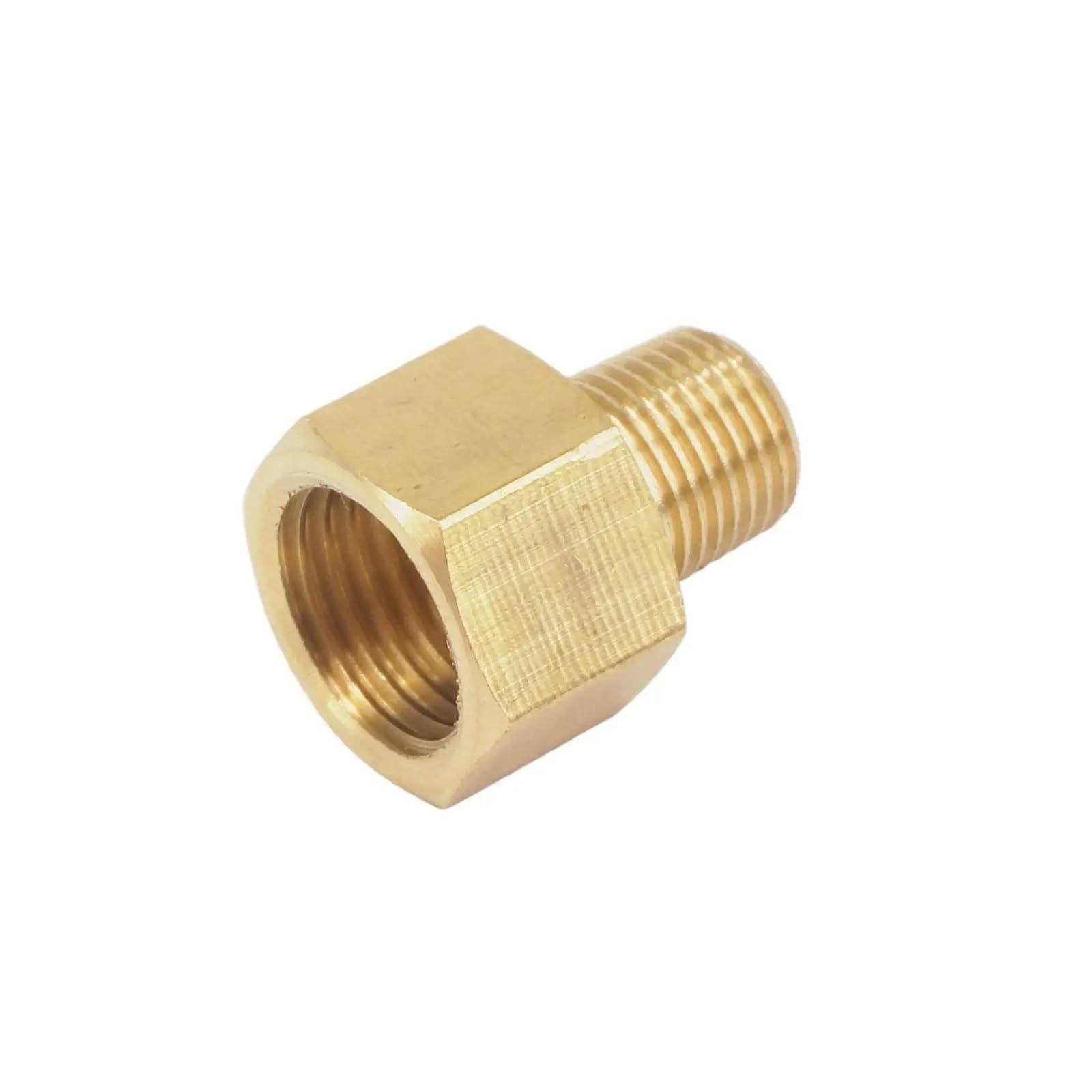 1/8" NPT Male x 1/4" BSPP Female Brass Pipe Fitting Connector Adapter for Pressure Gauge