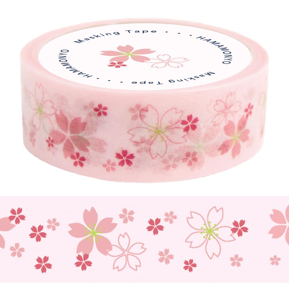 Amazon | 濱文様 マスキングテープ 桜もよう | マスキングテープ