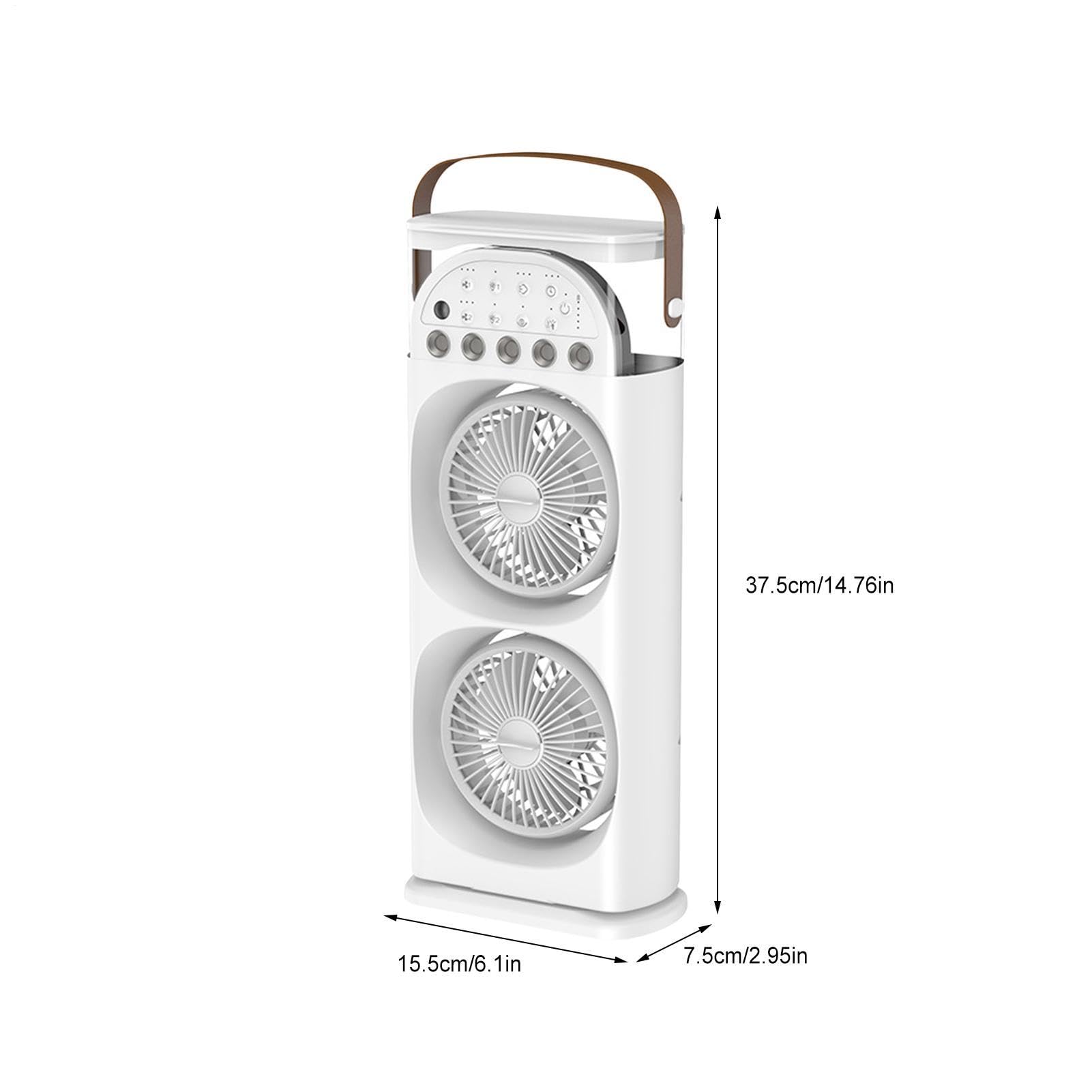 Ventilador de escritorio de torre - Ventilador de nebulización portátil de