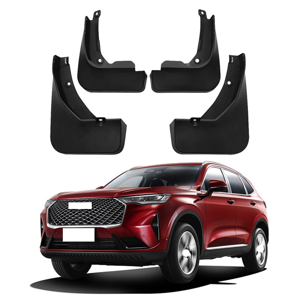 RJQXZXGQ Car Mud Flaps, for 2021 Haval H6 Front & Rear Car Mud Flaps, Splashproof Tough Auto Splash Guards Fenders