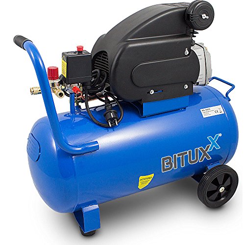 BITUXX® Kompressor 50L Druckluftkompressor 50L Druckluftverdichter 50Liter 2PS Druck bis 8 Bar
