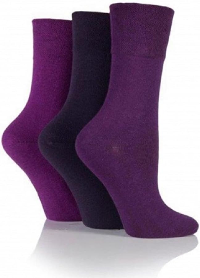Gentle GripLadies Diabetic Sock with Honey Comb Top and Hand linked Toe Seams - 4-8 UK 37-42 Eur