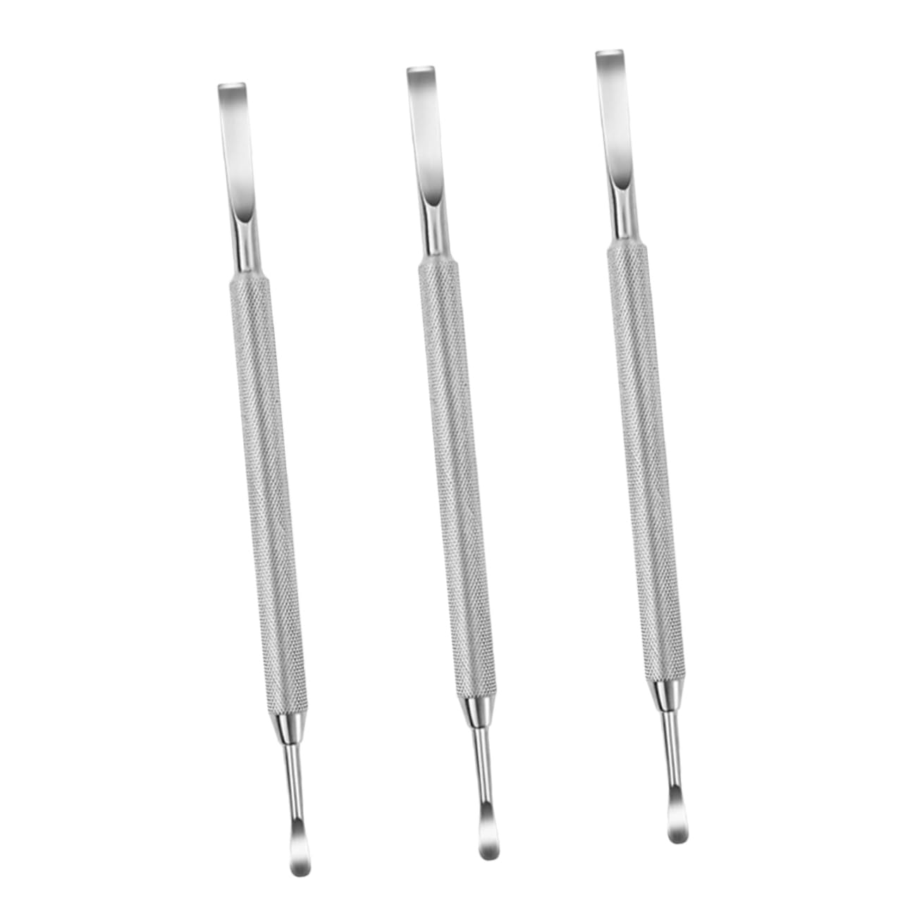 Mikinona Nail Polish Remover Tool Set 3pc Cuticle Pusher Nail Cleaner for Gel Polish