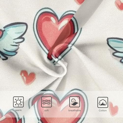 Soft Girls' Panties Organic Cotton Toddler Underwear for Kids Wings Pattern Fabric in Sizes 2T,3T, 4T, 5T, 6Y and 8Y3