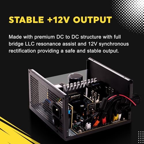 Image of GAMDIAS PCIe 5.1 & ATX3.1 Gold 750W Power Supply for GeForce RTX 5000 /4000 /3000 Series, 750W Fully Modular ATX 80 Plus Gold Computer PSU for Gaming PC Desktops, Low-Noise Fan, Helios P2-750G