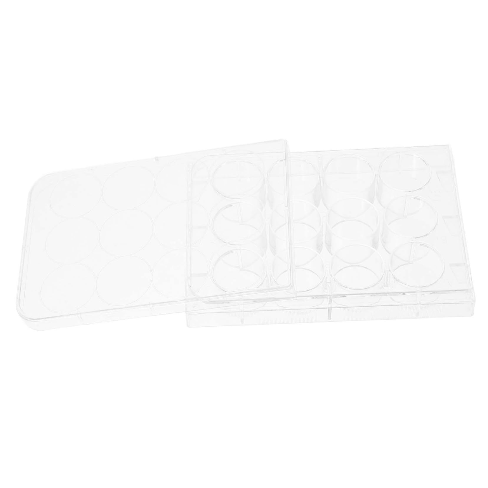 HAWILLOSCH Efficient Cell Culture Tray Lid 12-Hole Reaction Plate for Lab Experiments