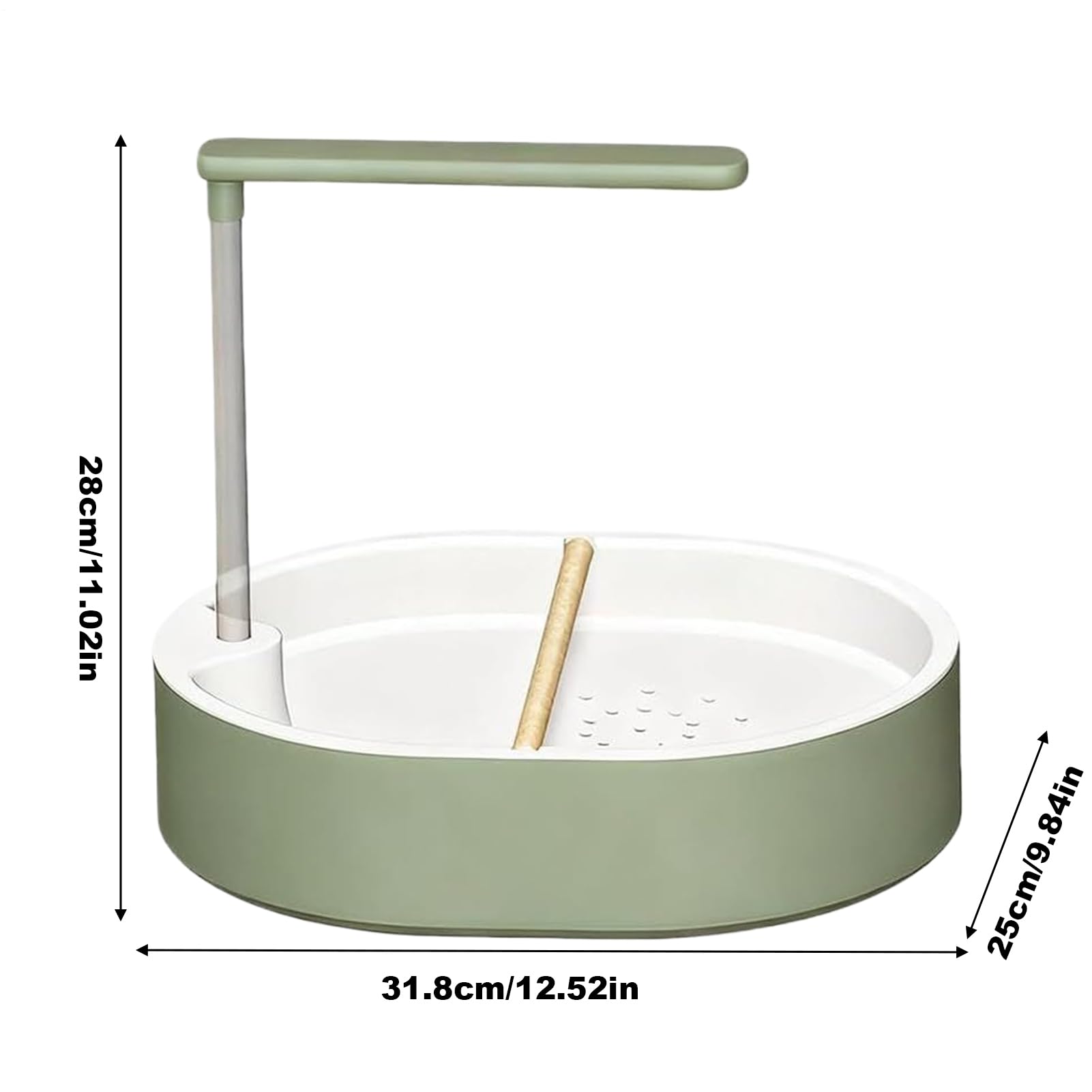 Bain d'Oiseaux Bassin Pour Oiseaux Silencieux Anti-Animaux | Douche pour Oiseaux d'Intérieur pour Cage Pour Jardin Balcon Patio Terrasse Salon Inséparable Calopsitte Perruche Cacatoès