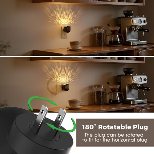 Image of L LOHAS LED Night Lights Plug into Wall, 2 Pack Projector Night Light