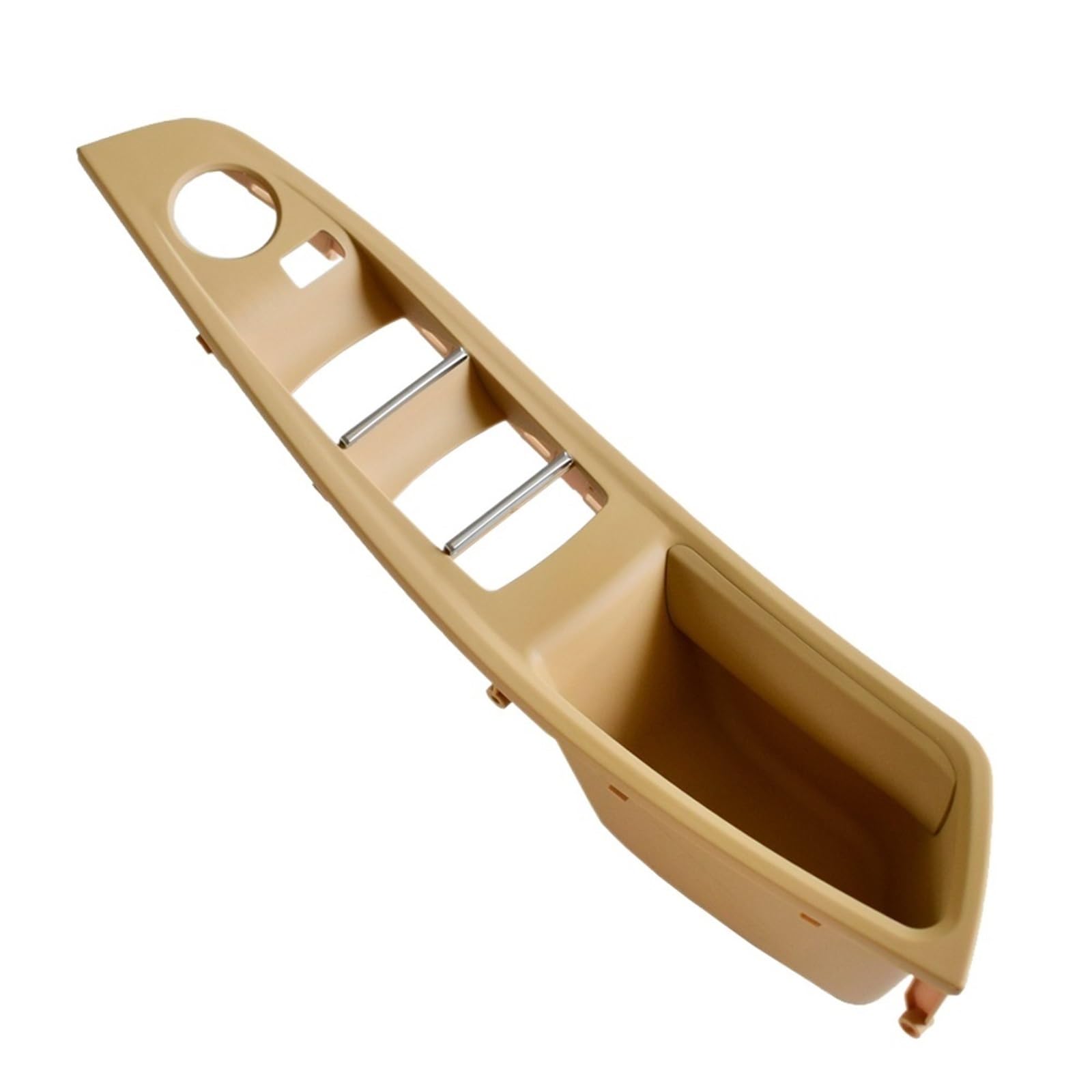 OEXRIGRU Car Interior Door Handles for BMW 5 Series F10 F11 Car LHD RHD Interior Inner Door Handle Panel Cover(Beige-LHD)