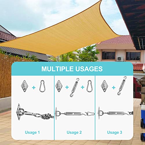 HOMPER Kit di Fissaggio per Tenda da Sole, Kit di