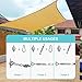 HOMPER Awning Attachment Set, Heavy Duty Sun Shade Sail Stainless Steel Hardware Kit for Garden Triangle and Square, Rectangle, Fixing Accessories