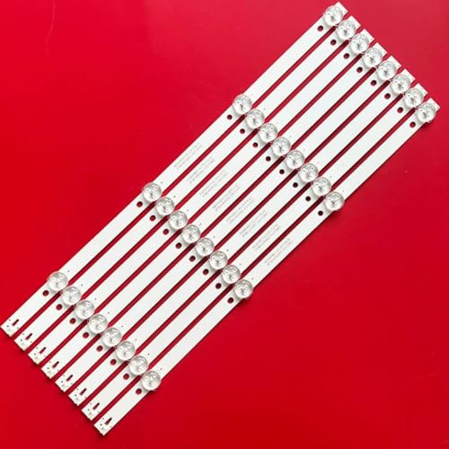 1/4 juegos 100% barra de luces LED 4LED 6V 389MM compatible con K43WDC-A3113N01 K430WDK5 A3 DS-D5043UQ(32PCS(4sets))