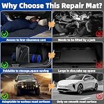 Upgrade Magical Rolling Creeper Mat 60x28 Inch Under Car Repair Pad - Image 6