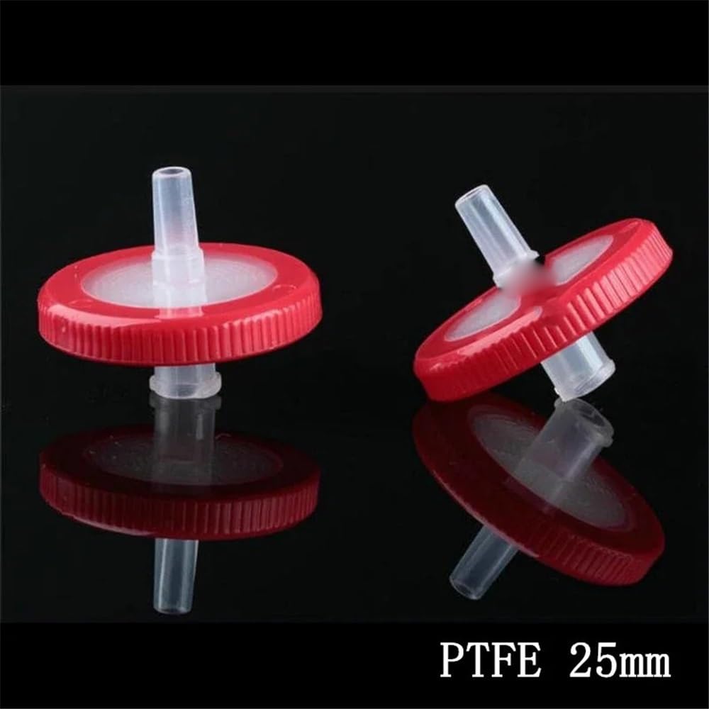 100 unidades de PTFE de laboratorio de 13 mm/25 mm con membrana de 0,22/0,45/1,2 um(25mm 0.22um)