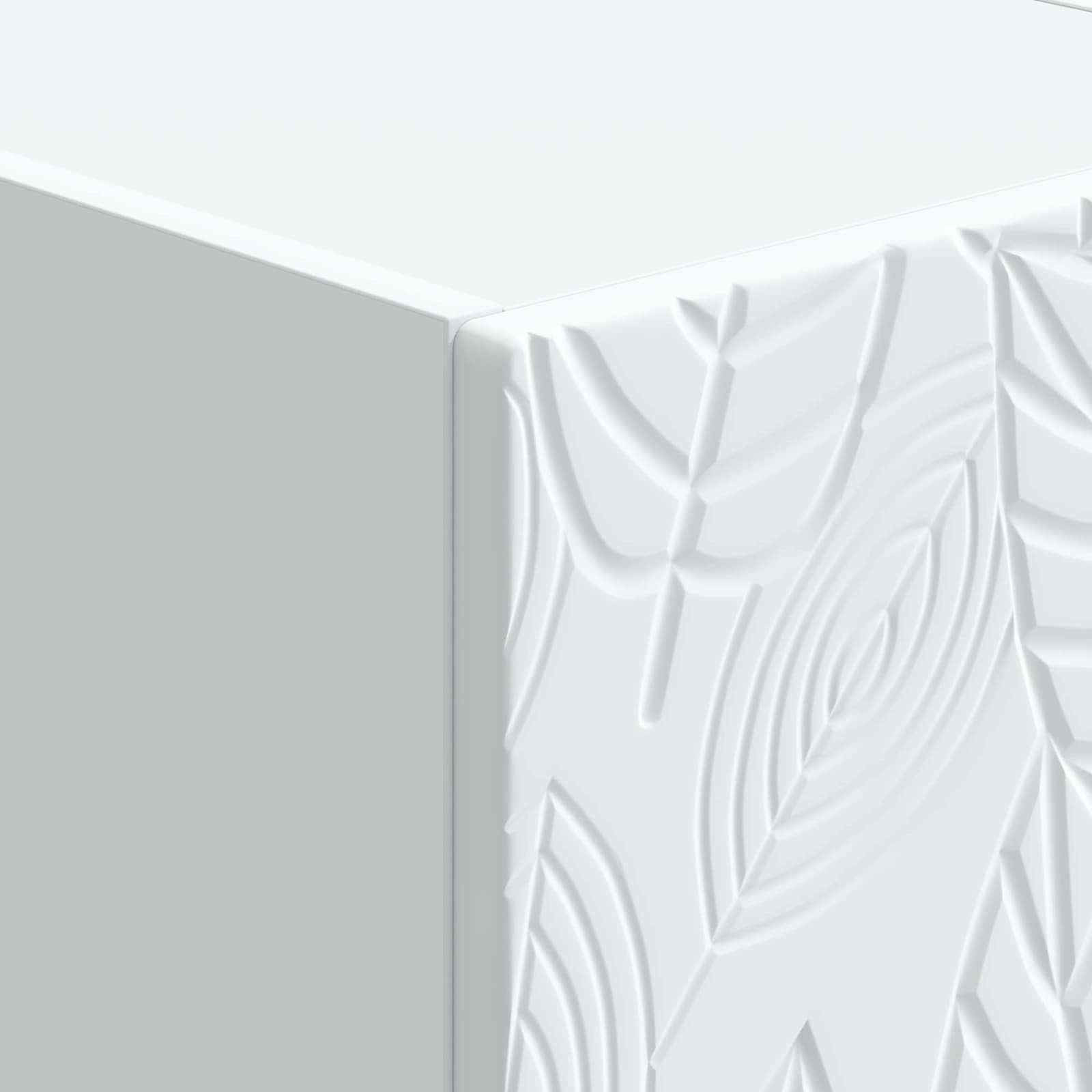 Tavolino da parete in legno bianco, 59 x 34,5 x 17 cm, con cassetto, per soggiorno, ufficio, corridoio, versatile come ripiano e organizer