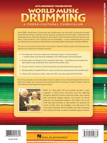 World Music Drumming - Teacher Edition | 20th Anniversary Book and DVD-ROM | Cross-Cultural Percussion Curriculum | Hal Leonard Music Education Resource - Image 2
