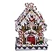 Kurt Adler 8 5/8-Inch Claydough and Metal Candy House with C7 UL Lighted Decorations