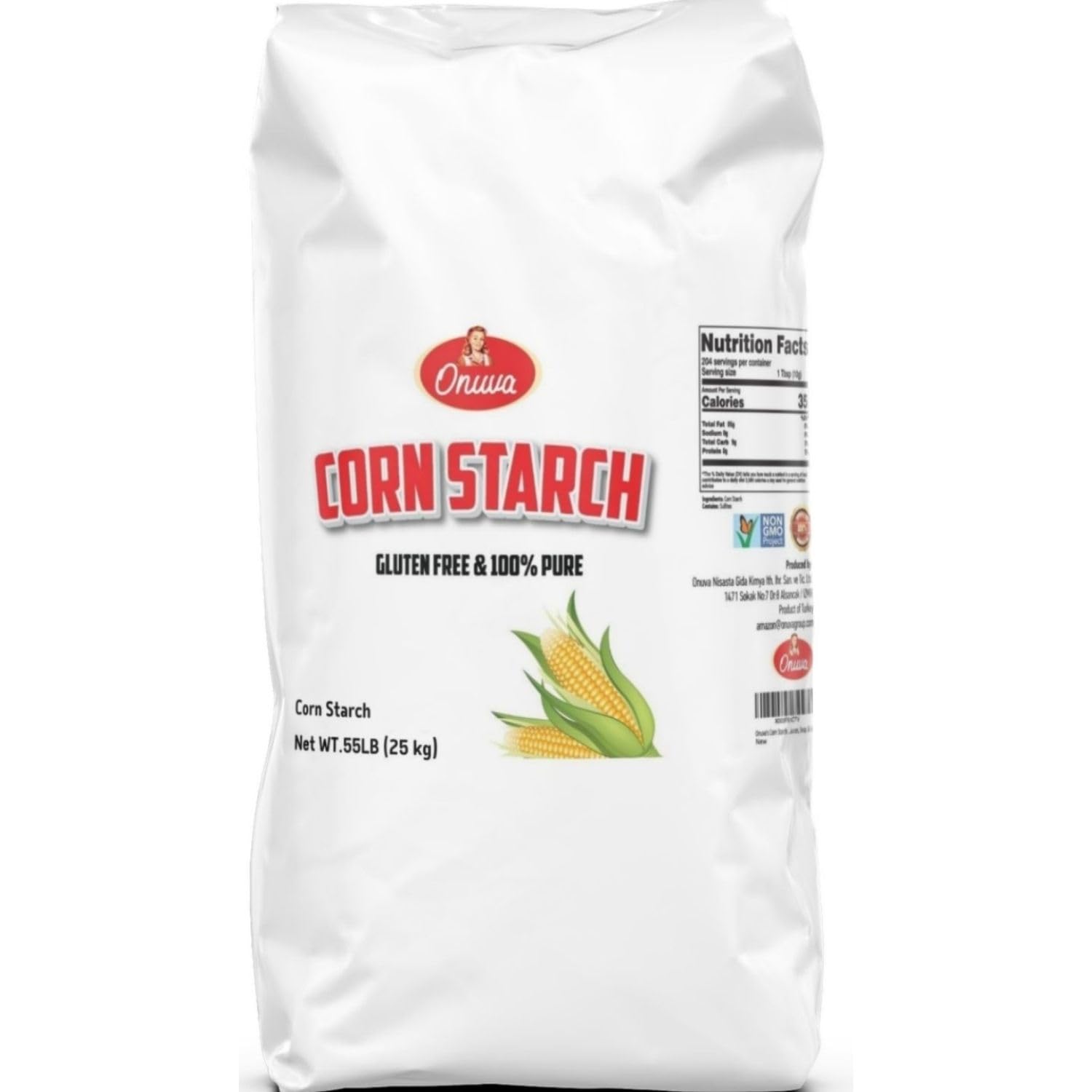 Onuva's Corn Starch (55 lbs, 25 kg) Gluten Free Vegan